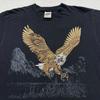 Винтажная футболка 90-х EAGLE NATURE РАЗМЕР M/L арт дикое животное озеро