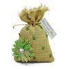 20 Party Favor Sack Wedding Burlap Favor Bags Rustic Drawstring Pouch With Personalized Paper Tag Small Jute Bags 4"x6.5