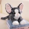53cm New Lifelike Realistic Cat Plush Toys Soft Stuffed Kitten Model Devon Rex Animals Room Decoration Birthday Christmas Gift