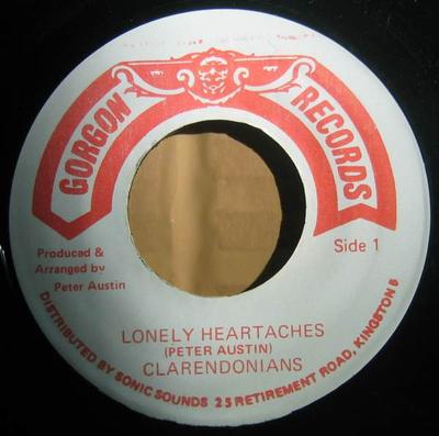 7-дюймовая пластинка CLARENDONIANS Lonely Heartaches NONE Gorgon Records Ямайка Регги Ска Даб Б/у