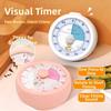 Silent Operation Countdown Alarm Clock Portable Kitchen Timer Student Timer Visual Timer  Kids