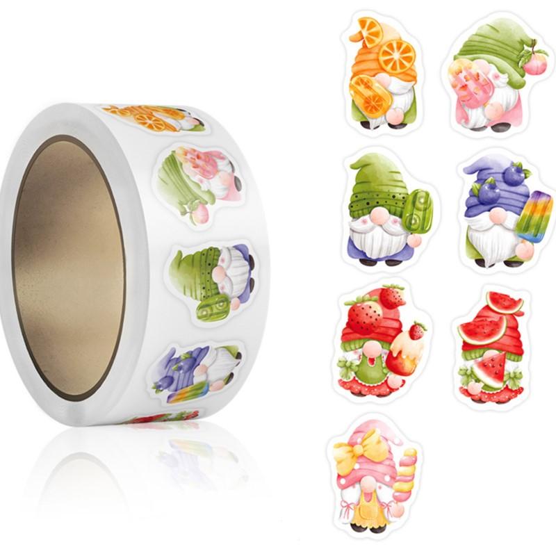 100-500pcs Cartoon Happy holidays Stickers Baking Birthday Wedding Party Gift Wrapping Label Scrapbook Stationery Stickers