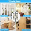 2 PCS Hidden Hinges Invisible Concealed Cross Hinge 180 Degree Folding Door Cross Hidden Hinge Zinc Alloy Concealed Hinges Door Blind For Wooden Doors