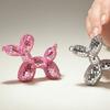 Елочное украшение Disco Dog, Максималистская статуэтка собаки-шарика для мамы и папы собак, Эстетичный декор в виде диско-шара, Преппи-декор для квартиры, Милый декор для комнаты и