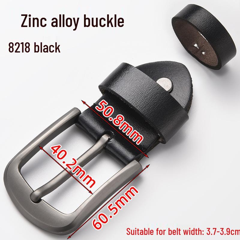 Men's Genuine Leather Pin Buckle Waistband Accessory