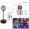 Portable LED RGB Sunset Projector Lamp with Bluetooth App Remote Control USB Photography And Rhythmic Disco Lightings For Selfie