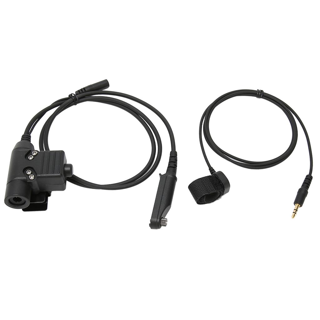 U94 PTT Adapter Cable Walkie Talkie Headset Adapter with Key Line Fit for UV XR UV 9R