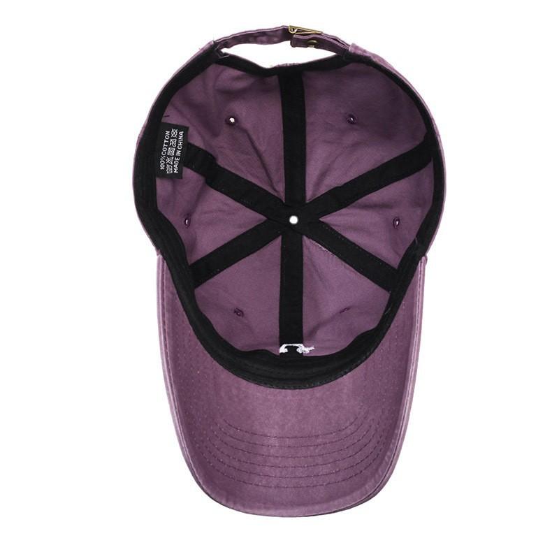 Stylish simple earphones embroidery large brim baseball cap simple tooling small LOGO men's and women's casual spring and summer sun hat