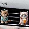 Ventilation Clip Universal Simple Installation Portable Cartoon Cats Dogs Air Vent Clips Acrylic Car Interior Decoration