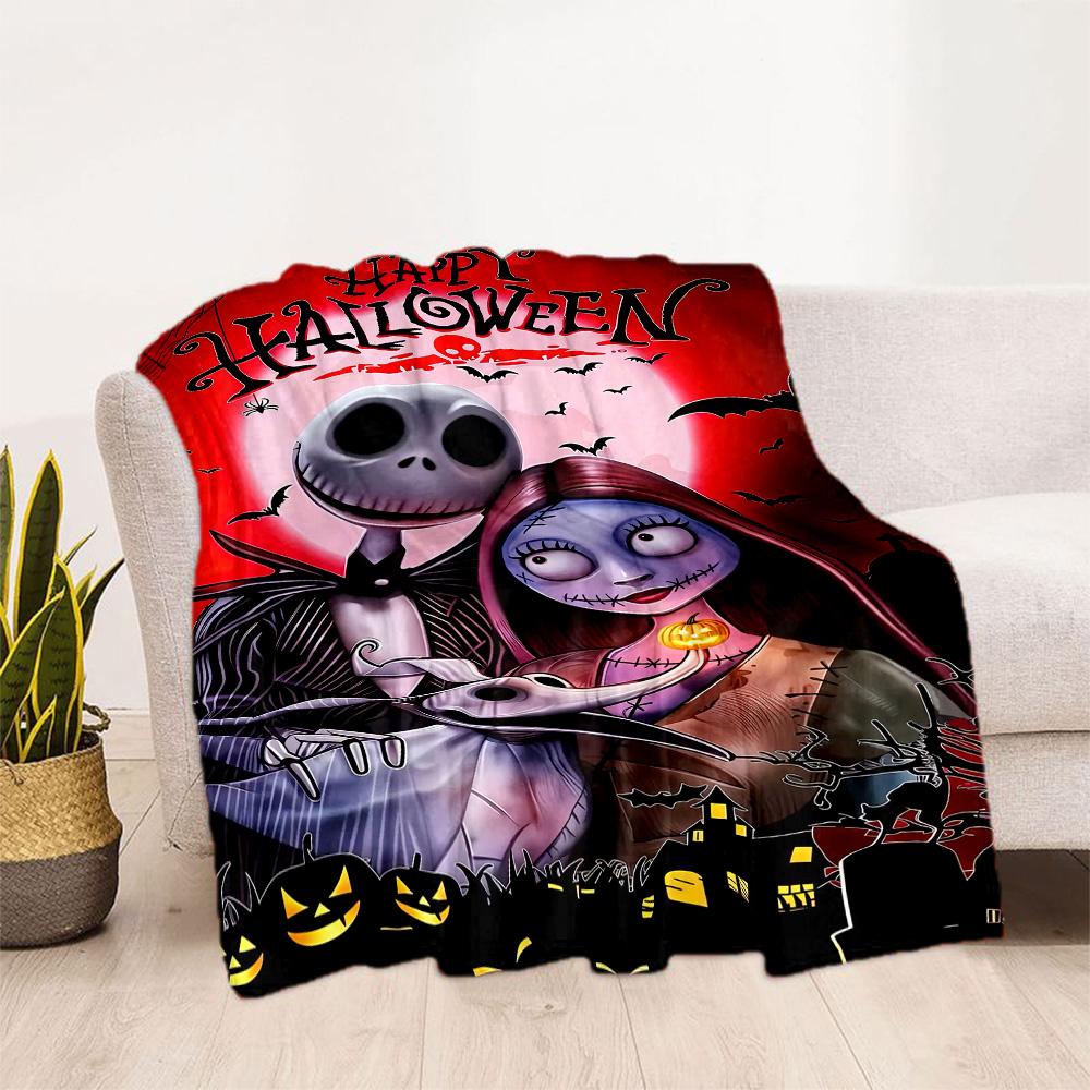 Christmas Nightmare Blanket Soft Warm Cozy Great for Livingroom Sofa Couch Four Seasons Multipurpose Playful Design