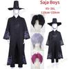 Demon Hunters Saja Boys Cosplay Costume Stage Performace Black Outfits With Hat Mystery Abby Jinu Role Play Halloween Costumes