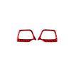 2Pcs Red Carbon Fiber Steering Wheel Button Cover Trim For Lexus GS350/450h/460