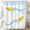 "Занавеска для душа Mermaid Beach House, Водонепроницаемая и устойчивая к плесени занавеска для ванны с океанской тематикой для прибрежного домашнего декора"