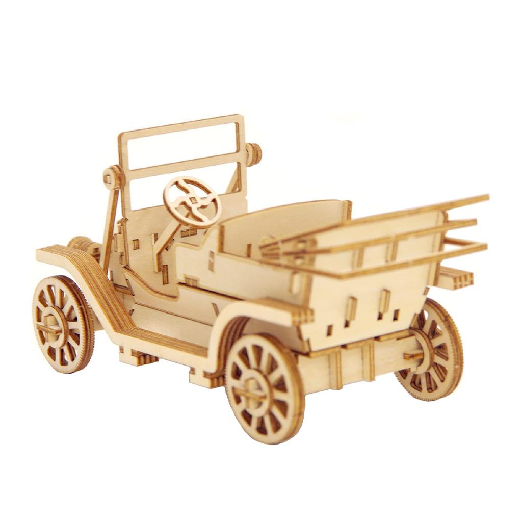 Classic Car Smartphone Stand 3D Wooden Puzzle DIY Craft Kit for Kids and Adults Educational Toy for Boys and Girls 3D Art and a Great Gift for Adults