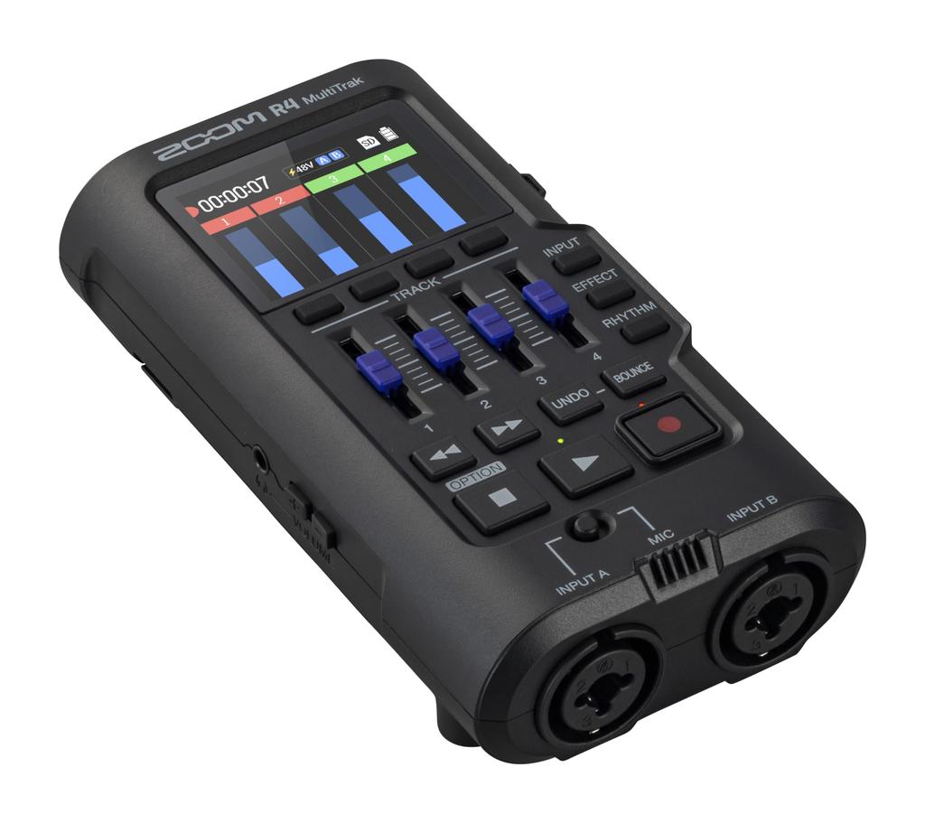 Zoom R4 Portable Recorder Black 32bit Float Audio Compatible 4 Tracks Multi-Track