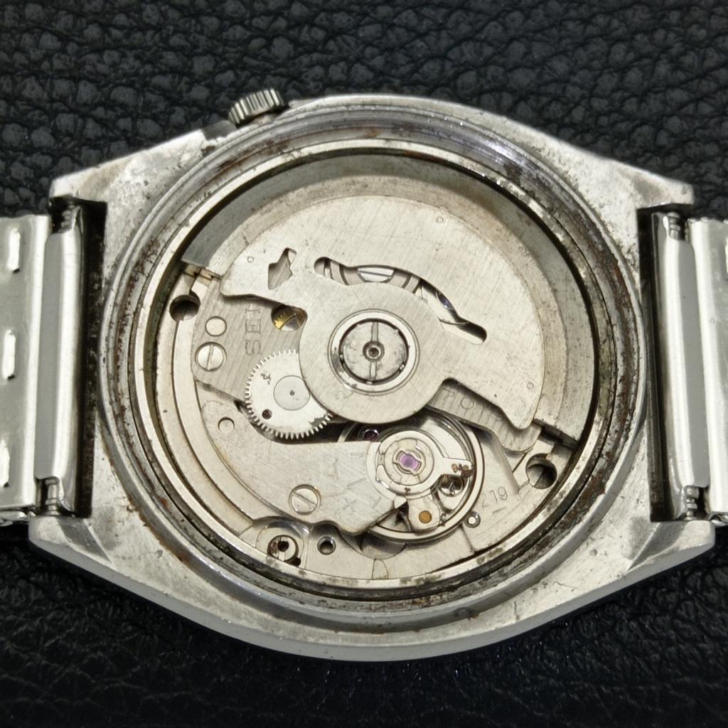 Seiko 5 АВТОМАТИЧЕСКИХ 7019A ЯПОНИЯ МУЖСКИЕ ВИНТАЖНЫЕ СИНЕГО ЦВЕТА ЦИФЕРБЛАТ ЧАСЫ a701640-5
