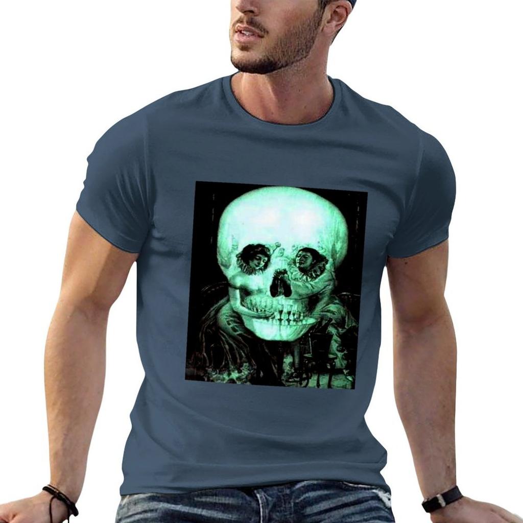 Skull Optical Illusion By Salvador Dali Now Step Away From The Computer Tshirt Plus Size Gym Sports Tshirt