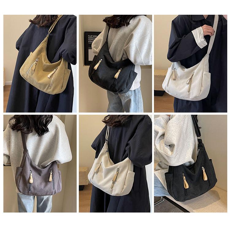 IELGY Японская ретро-сумка из холста, повседневная вместительная сумка-мессенджер для студентов колледжей