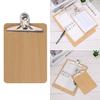 Office Supplies Wooden Multi-Function Clipboards Writing Sheet Pad Filing Clip Folder Board
