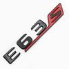 3D ABS chrome black E63 Mercedes Benz S logo E63S badge letter sticker E63S accessory car trunk badge