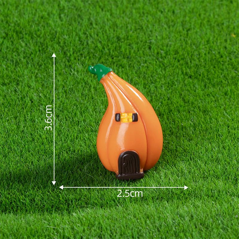 Halloween Pumpkin Ghost Micro Landscape Figurines Cute Small Ornaments Creative Diy Home Decoration Accessories Gifts