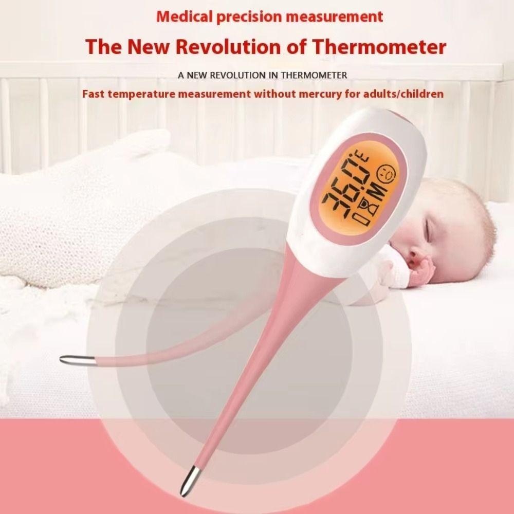 Backlit Display Digital Thermometer 8 Seconds LCD Thermometer Fever Thermometer  Children