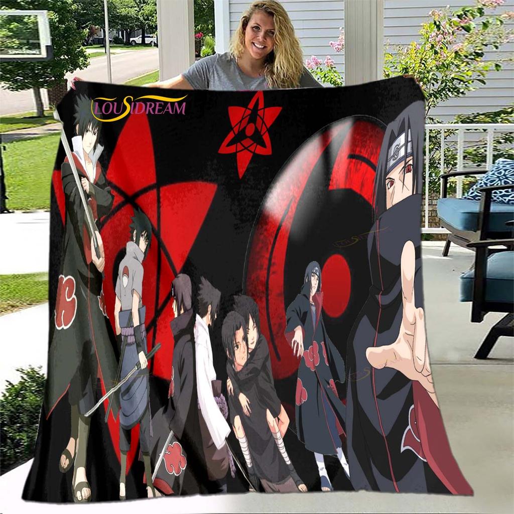 Super Clear 3D Naruto Bed Blanket Office Home Hiking Picnic Thick Quilt Fashionable Bedspread Flannel Blanket