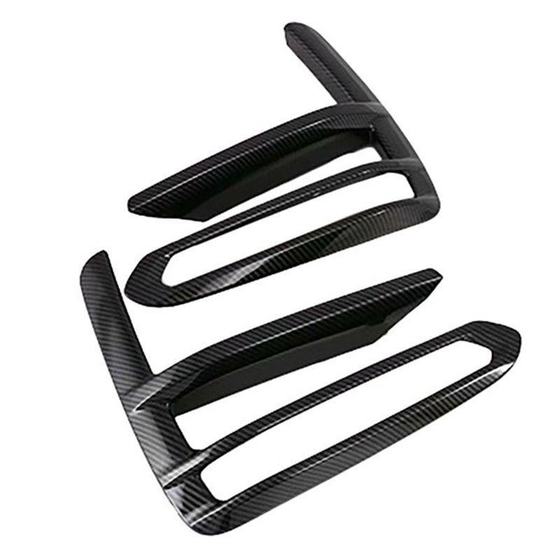 Authentic For Kia Forte Cerato K3 Car Carbon Fiber Front Fog Light Lamp Cover Trim Foglight Bezel Decoration Fram
