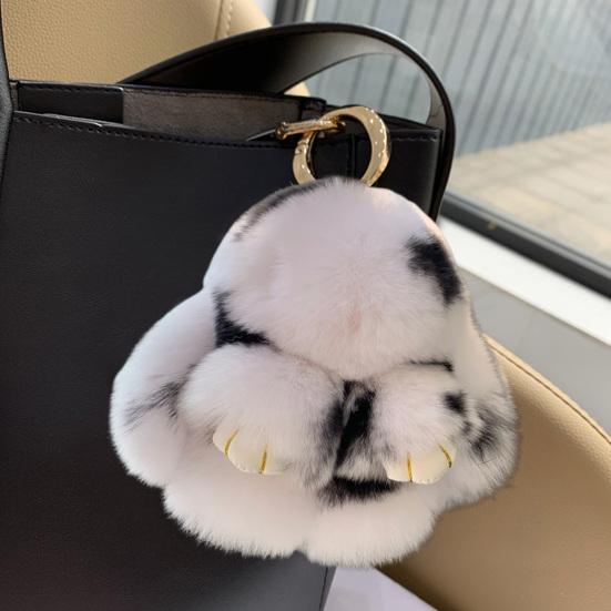 Плюшевый кролик, супер милый кролик, мягкая подвеска из искусственного меха, кукла, плюшевая игрушка