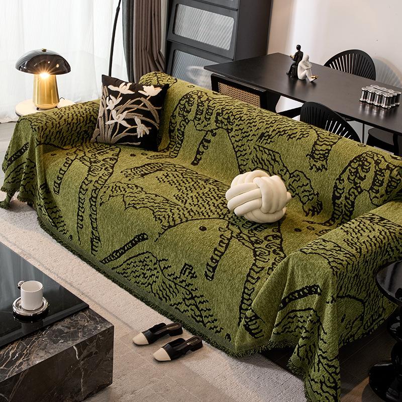 Anti-Cat Scratch Sofa Towel Sofa Cover New Four-Season Universal Cover Cloth A Whole Towel Blanket Home Textile Decor
