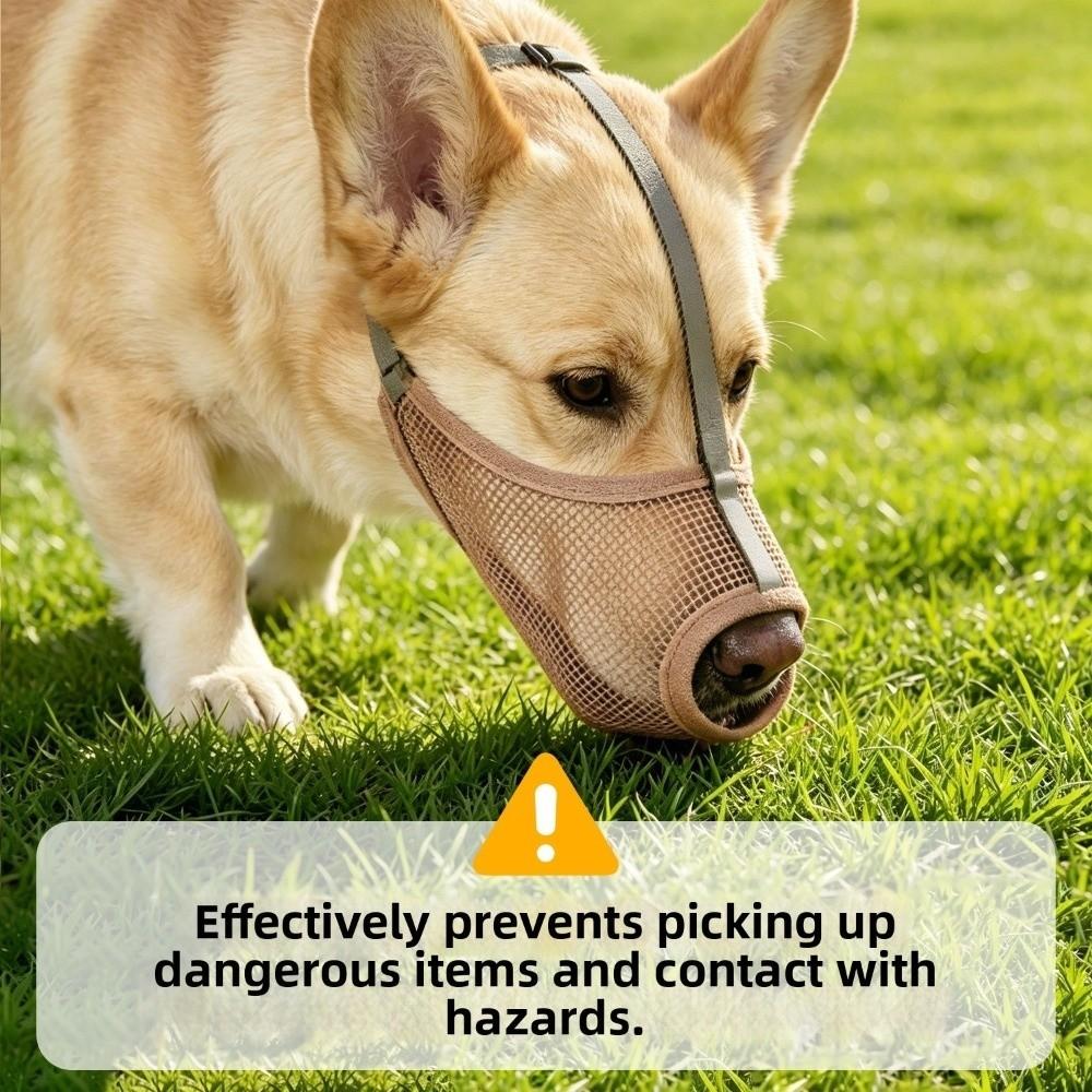 Washable Dog Face Cover Multi Size Mesh Pet Muzzles New Puppy Mouth Cover  for Large Dogs