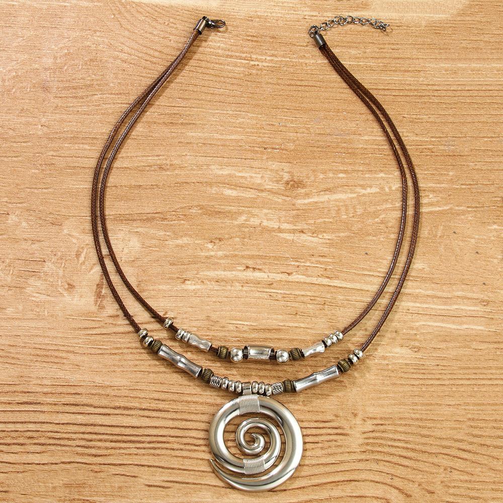 Vortex Totem Retro Bohemian Women's Necklace Pendant