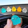 Luminous Ornaments Cute Crown Chicken Decoration for Car Dashboard Body Night Fluorescence Gifts Auto Interior Accessories 5pcs