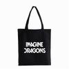 IMAGINE DRAGONS Indie Rock bandPrint Canvas Bag Fashion Shoulder Tote Bags Teenage Students Shoulder Shopper Bag Tote Bags