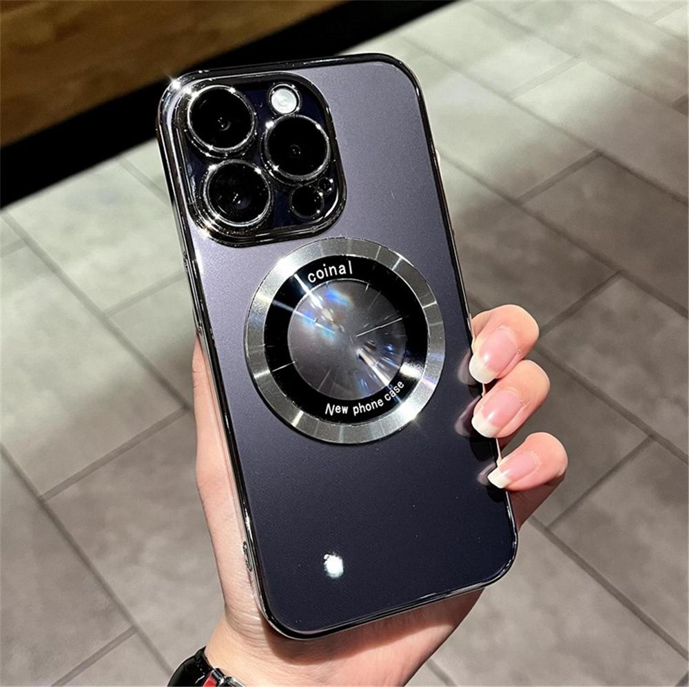 Роскошный магнитный прозрачный чехол для Magsafe с беспроводной зарядкой для Iphone 14 Pro Max Plus 12 13, жесткий защитный чехол для ПК