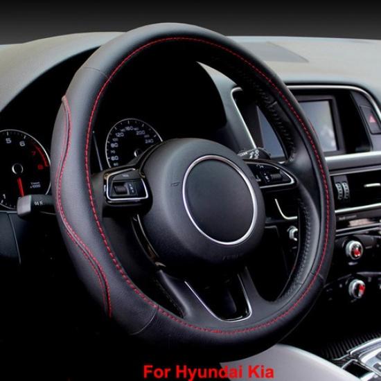 Car Steering Wheel Cover High Artificial Leather Steering Cover For Hyundai Kia