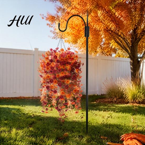 Decorative Fake Plant for Home Artificial Hanging Fall Flower, Realistic Plastic Cascading Vines Textures Green Leaf Garland Plant, Maintenance-free