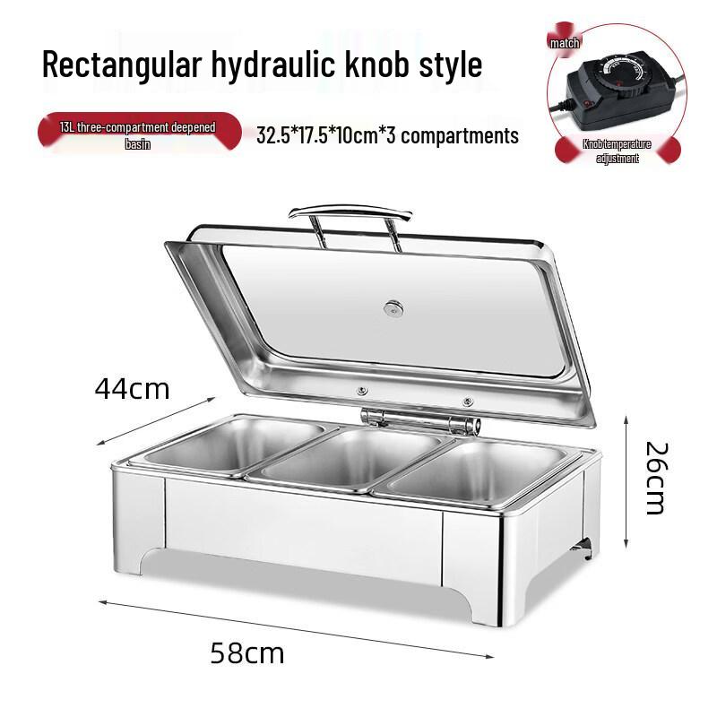 Commercial Buffet Food Warmer & Interchangeable Serving Pans