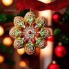 Christmas Tree Pendant 2D Snowflake Hanging Ornaments Baubles Indoor Party Acrylic Flat Xmas Decorations