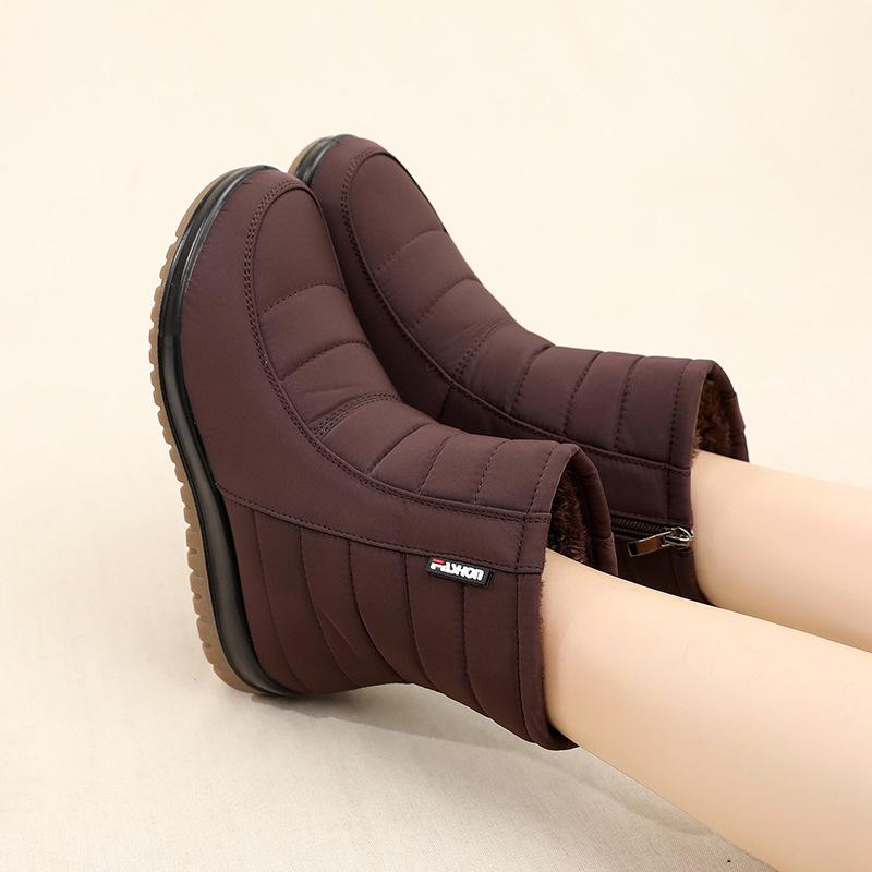 Женские ботинки Новые водонепроницаемые зимние ботинки для зимней обуви Женские ботинки на молнии Ботильоны зимние Botas Femininas Сохраняют тепло Botines