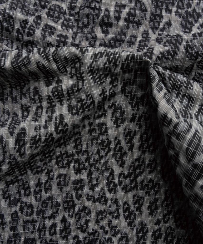 WEIRDWORLD Reflective Leopard Anorak Grey