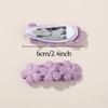 2pcs/set Sweet Embroidery Floral Hair Clips Girls Vintage White Flower Hairpins Children BB Barrettes Baby Kids Hair Accessories