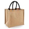 Midi Jute Tote Bag