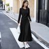 Early Autumn Long-sleeved French Leisure Suit Skirt Women's New Waist Slimming Luxury Two-piece Suit.