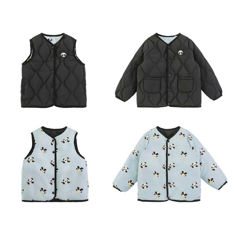 Youyou Boys' Reversible DuPont Down Winter Vest & Jacket