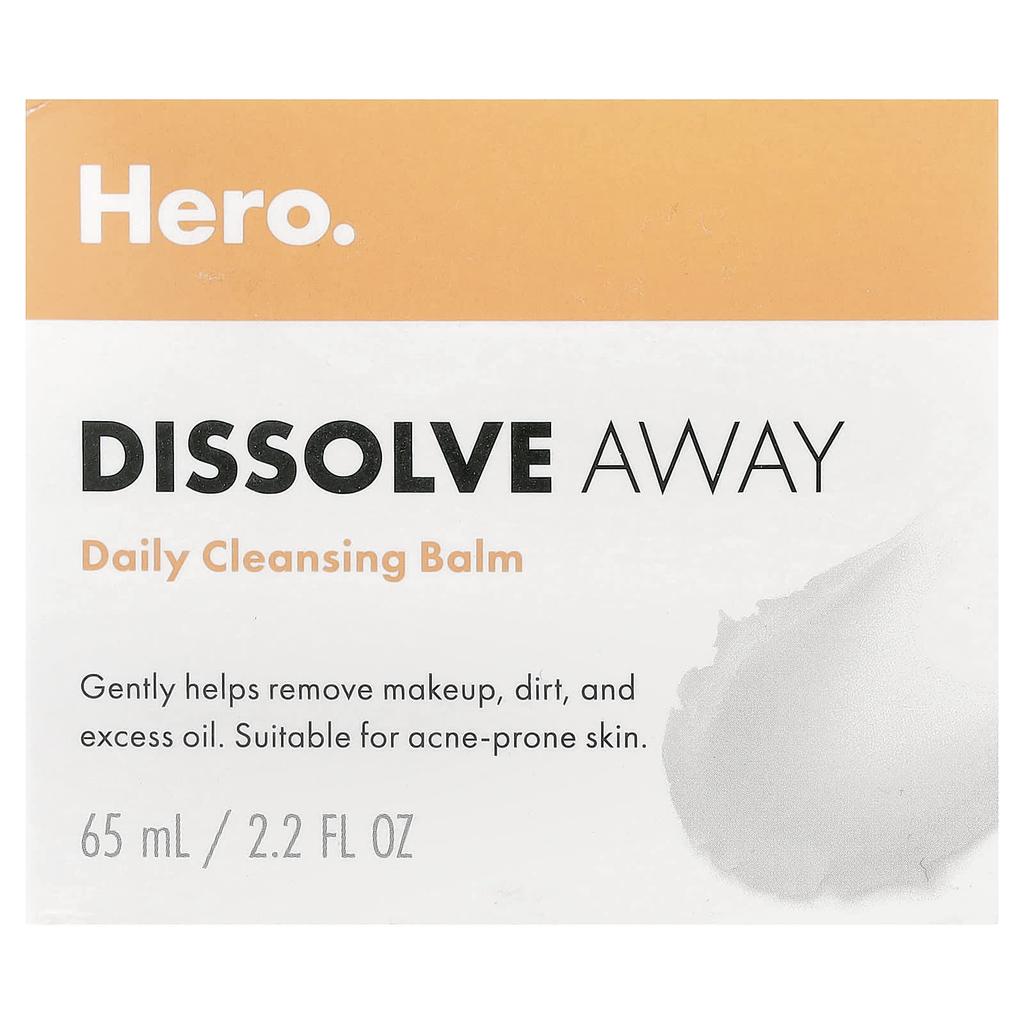 Hero Cosmetics Dissolve Away, Ежедневный очищающий бальзам, 65 мл (2,2 жидких унции)
