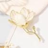 Брошь Магнолия Винтажная Булавка Высококачественная Бижутерия Ретро Украшение Аксессуар