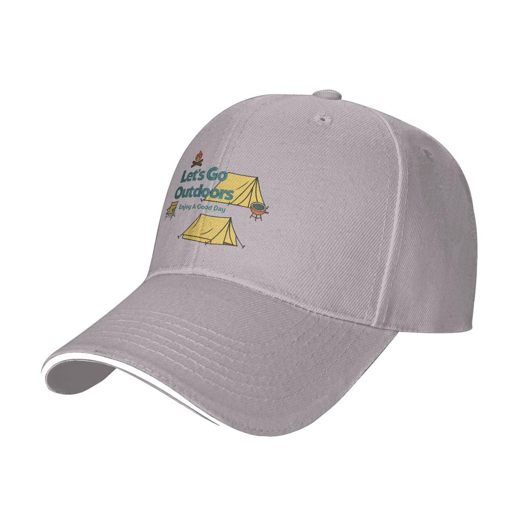 Lets Go Outdoors Baseball Cap  FeUnisex Unisex Print Trucker Hat Summer Stylish Tennis Skate Sunscreen Snapback Cap