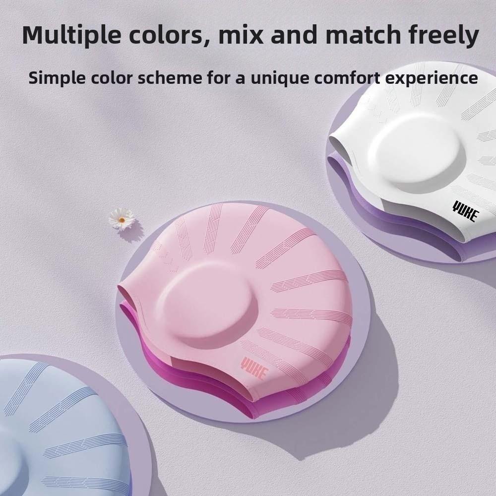 Elastic Snorkeling Cap Soft Swim Head Hood Major Bathing Cap Diving Hat  Women