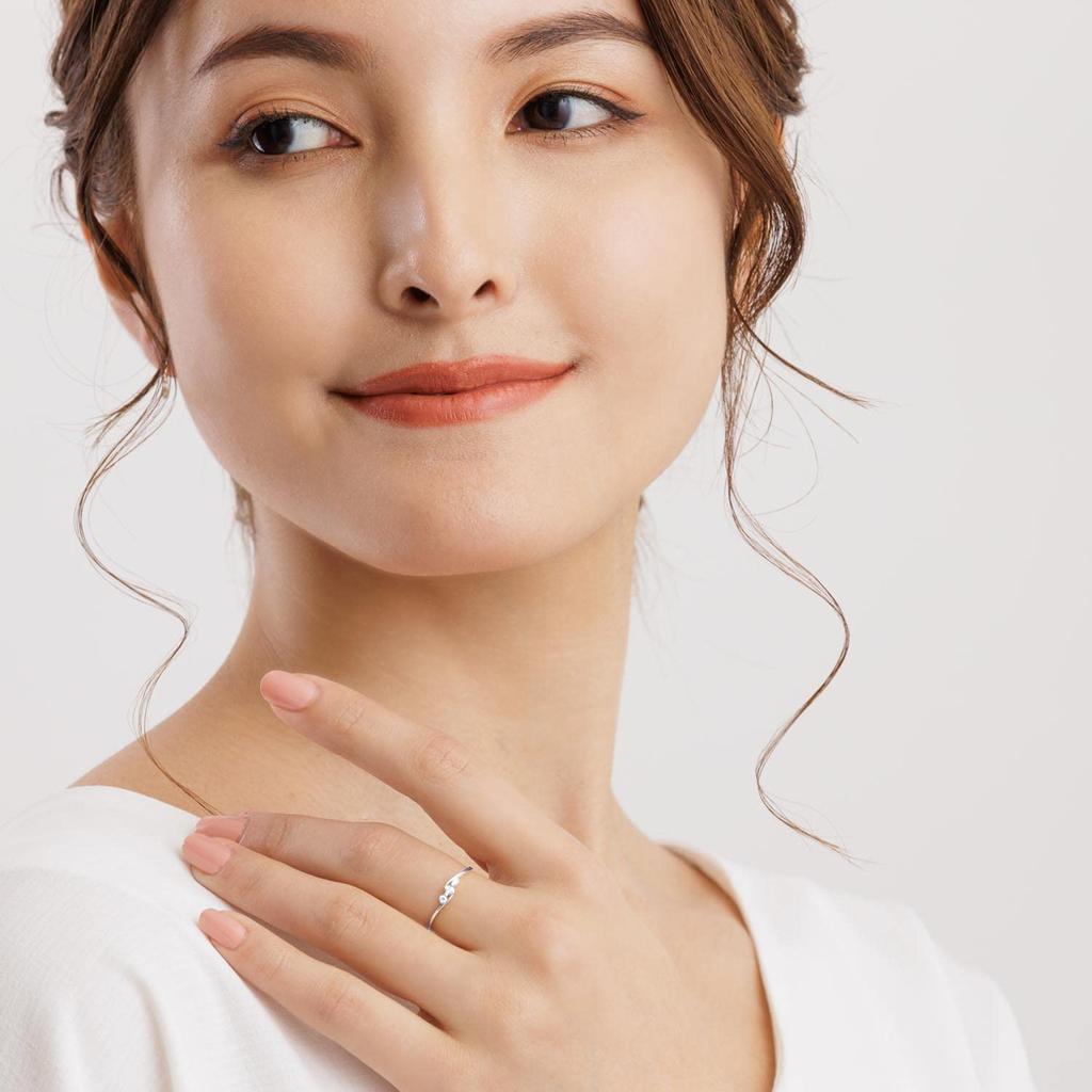 Кольцо с бриллиантом PT900 PLATINUM COLLECTION 12 [Лара Кристи] 0,1 карат Нет. лр-71-0001-12